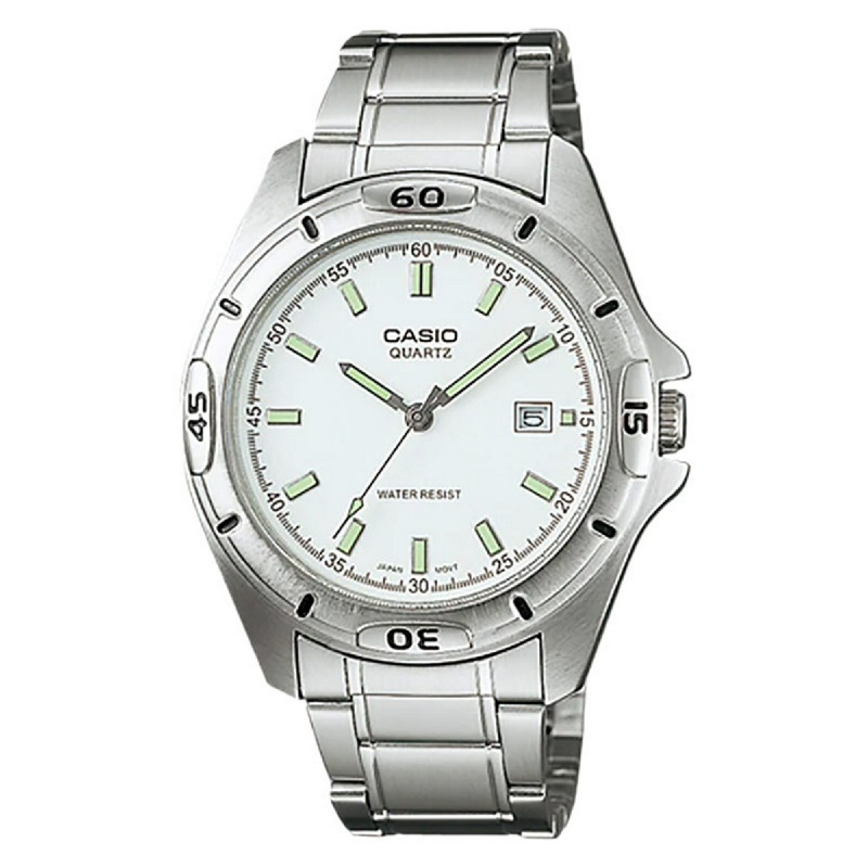 JAM TANGAN CASIO PRIA MTP-1244D-7ADF SILVER RANTAI ORIGINAL