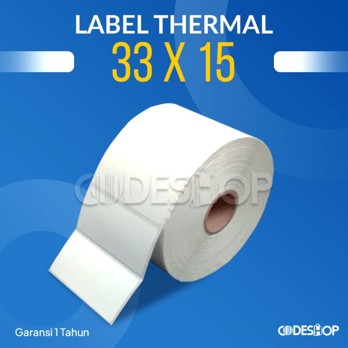 Label Direct Thermal 33 x 15 mm / 33x15mm / 33x15 1000 Pcs