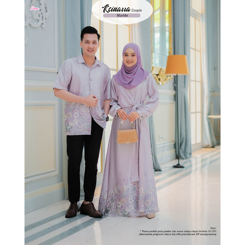 DZEERA - KEINARRA COUPLE / gamis dan koko dewasa allure silk premium