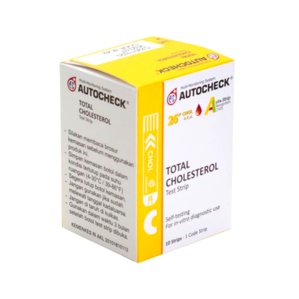 AUTOCHECK Cholesterol Strip Kolesterol 10 Strip l Refill Auto check Kolestrol l Stik Kolesterol