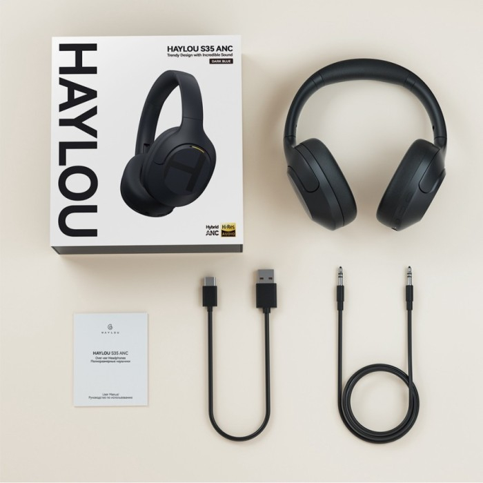 Haylou S35 ANC Over Ear Headphone Bluetooth International Version - Garansi 1 Tahun