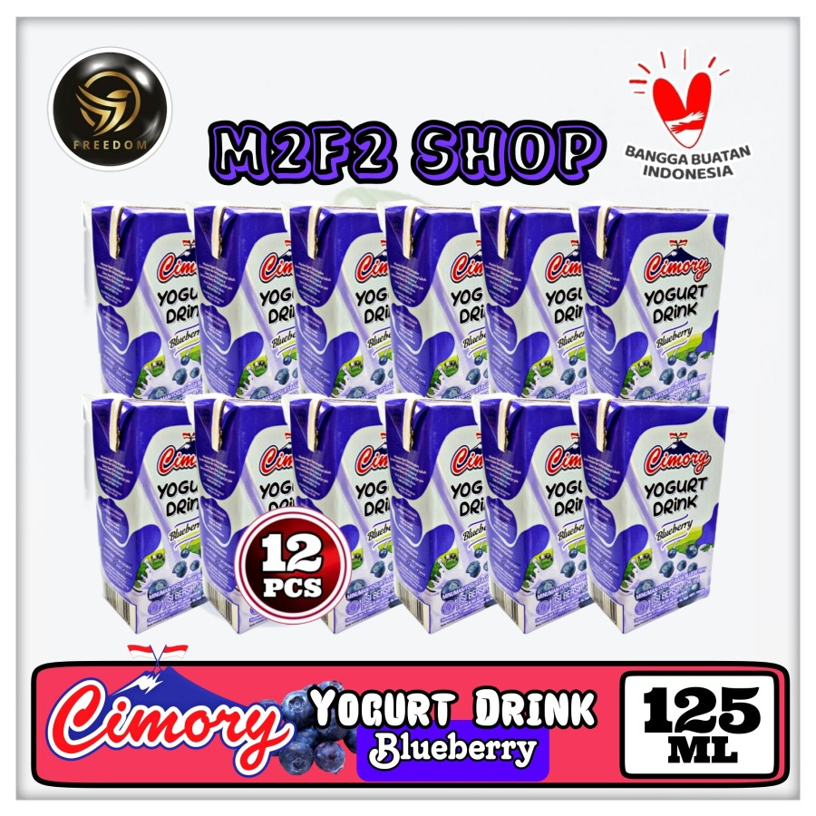 

Yogurt Cimory Drink Kotak UHT Blueberry | Blueberi - 125 ml (Kemasan 12 Pcs)