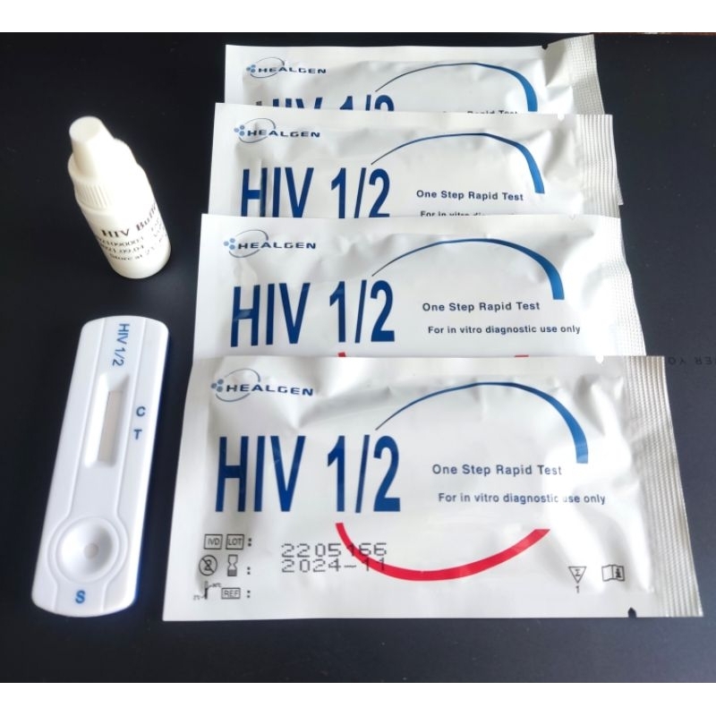 Rapid tes HIV cassete | Healgen HIV | Tes HIV | Alat screening HIV