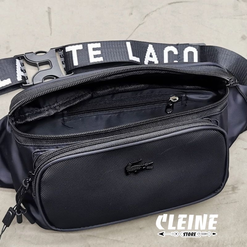 Waistbag / Tas Pinggang Pria Leather Grid