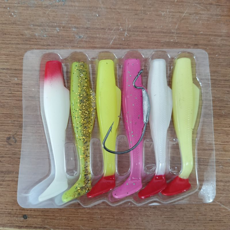 SOFT LURE 8CM WARNA WARNI ISI 6PCS