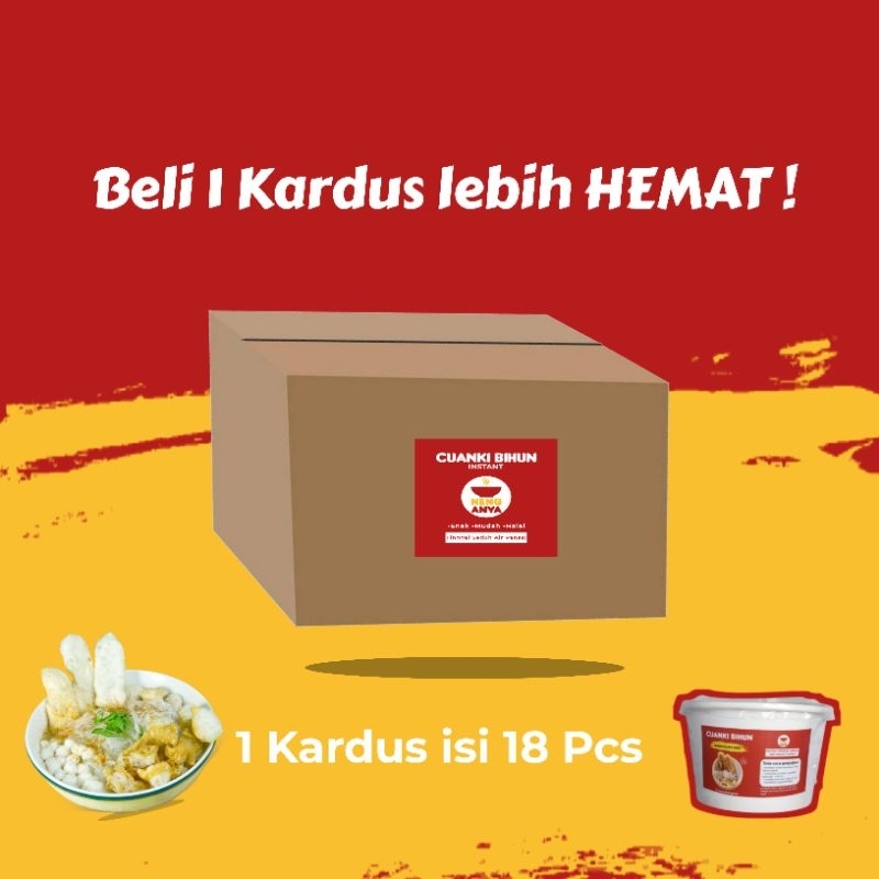 

BELI 1 KARDUS LEBIH HEMAT! Cuanki Bihun Instan Kemasan Kardus isi 18 pack