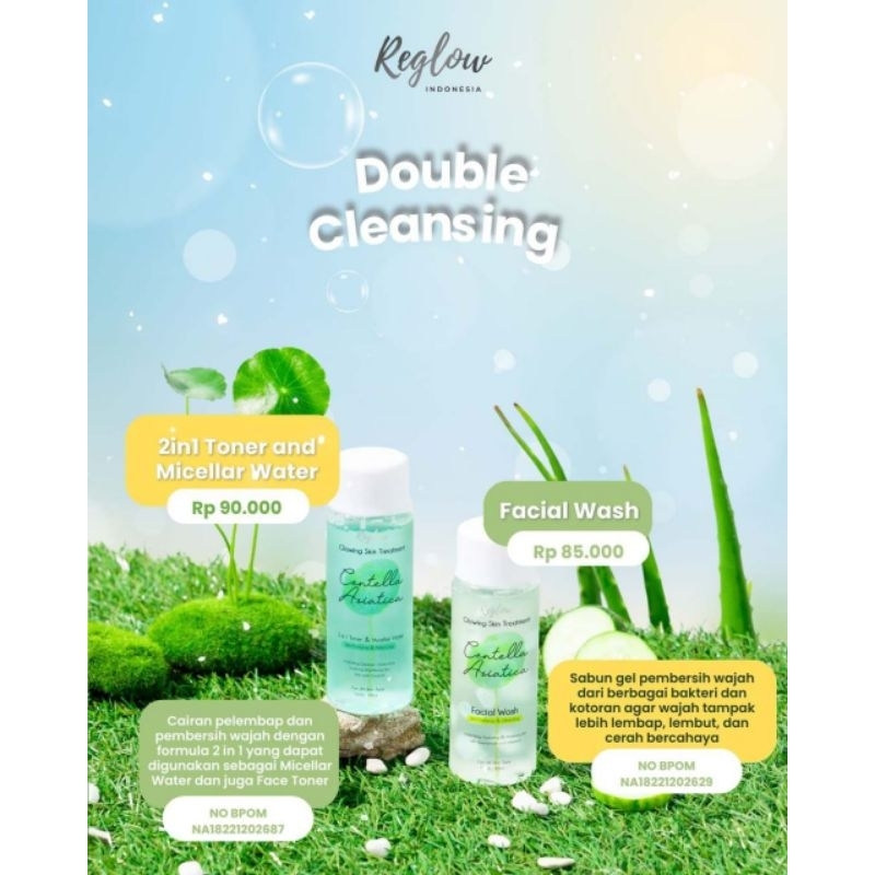 Facial wash reglow skincare by doktor Shindy BPOM Bergaransi mencerahkan mengangkat sisa make up