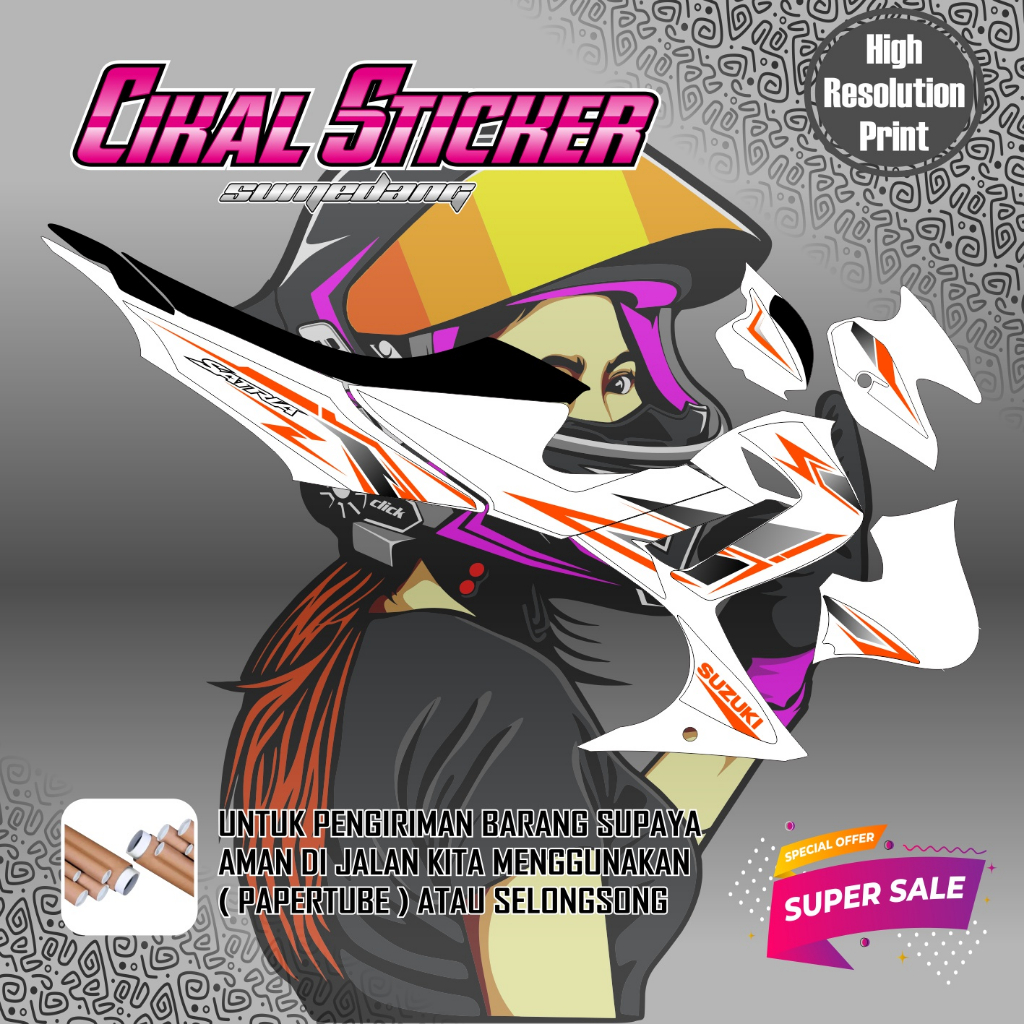 STRIPING VARISA SATRIA FU CBU/BARONG SIMPEL RACING