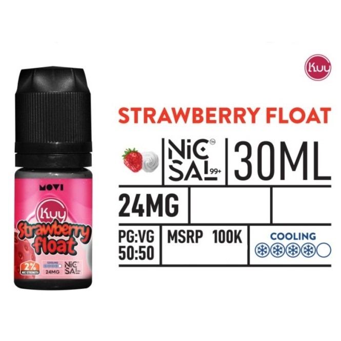 LIQUID MOVI KUY FLOAT SERIES STRAWBERRY FLOAT 30ML 24MG