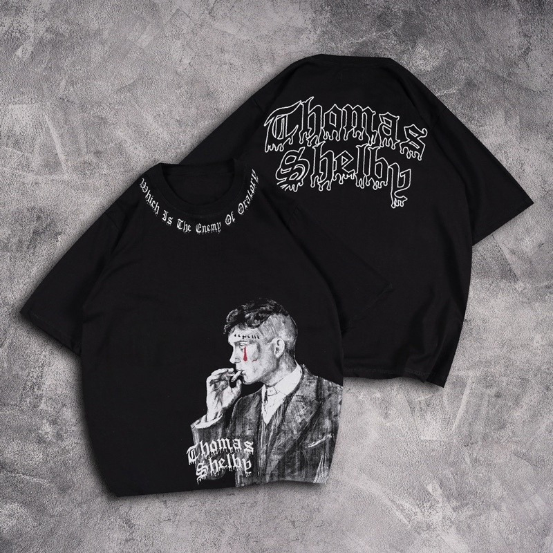 GSC - Baju KAOS OVERSIZE TRUTH VS LOVE / Kaos Oversize terbaru-Thomas hitam