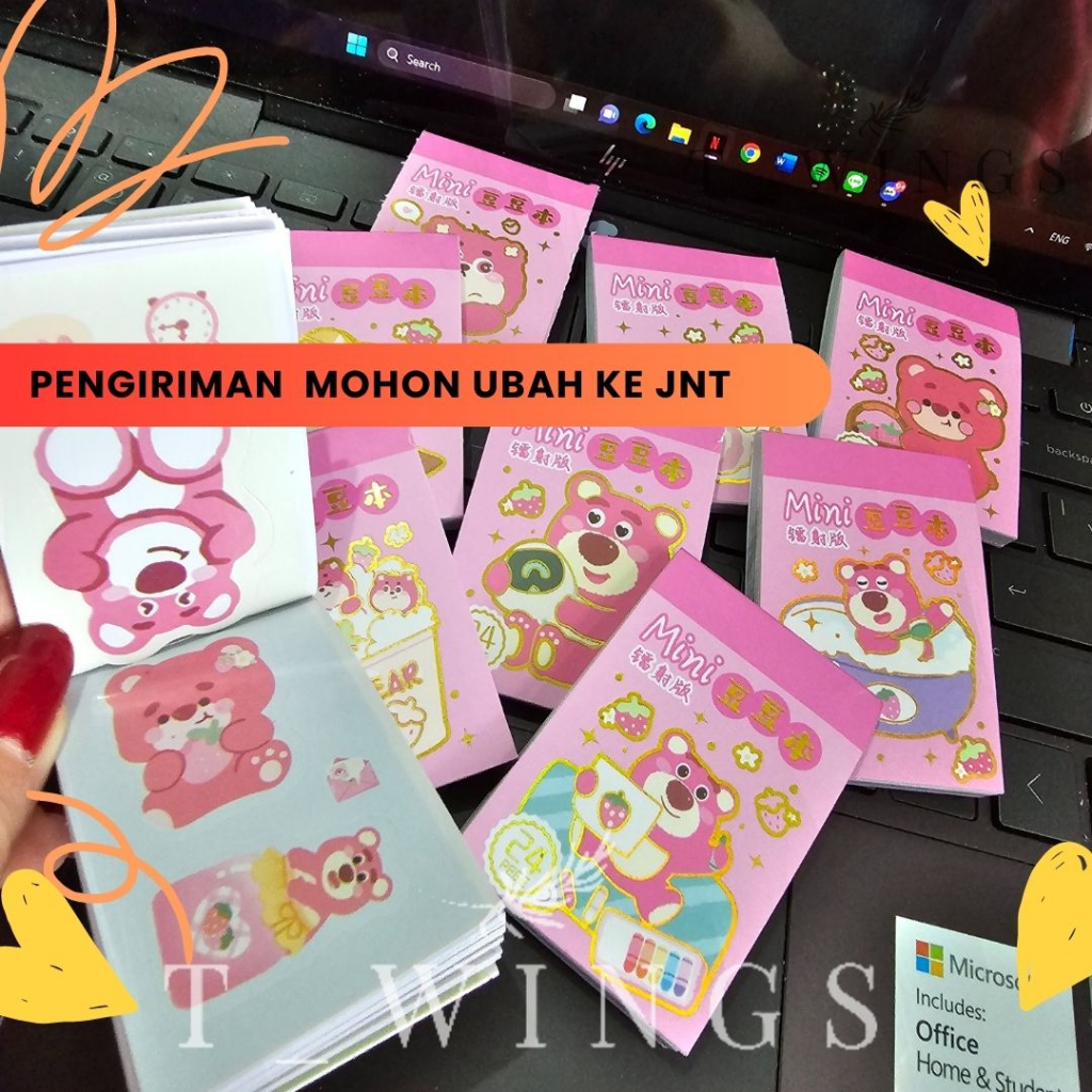 

[ LOTSO ] STIKER LOTSO GLOSSY / STIKER MINI BOOK LOTSO GLOSSY 24 LEMBAR / STICKER LOTSO GEMOY GLOSSY DIY / STIKER DIY GEMOY LOTSO