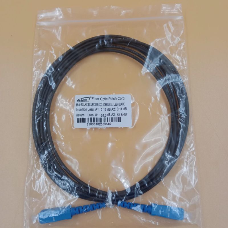 pathcord outdoor sc /upc-sc/upc 3mm 3meter (hitam)