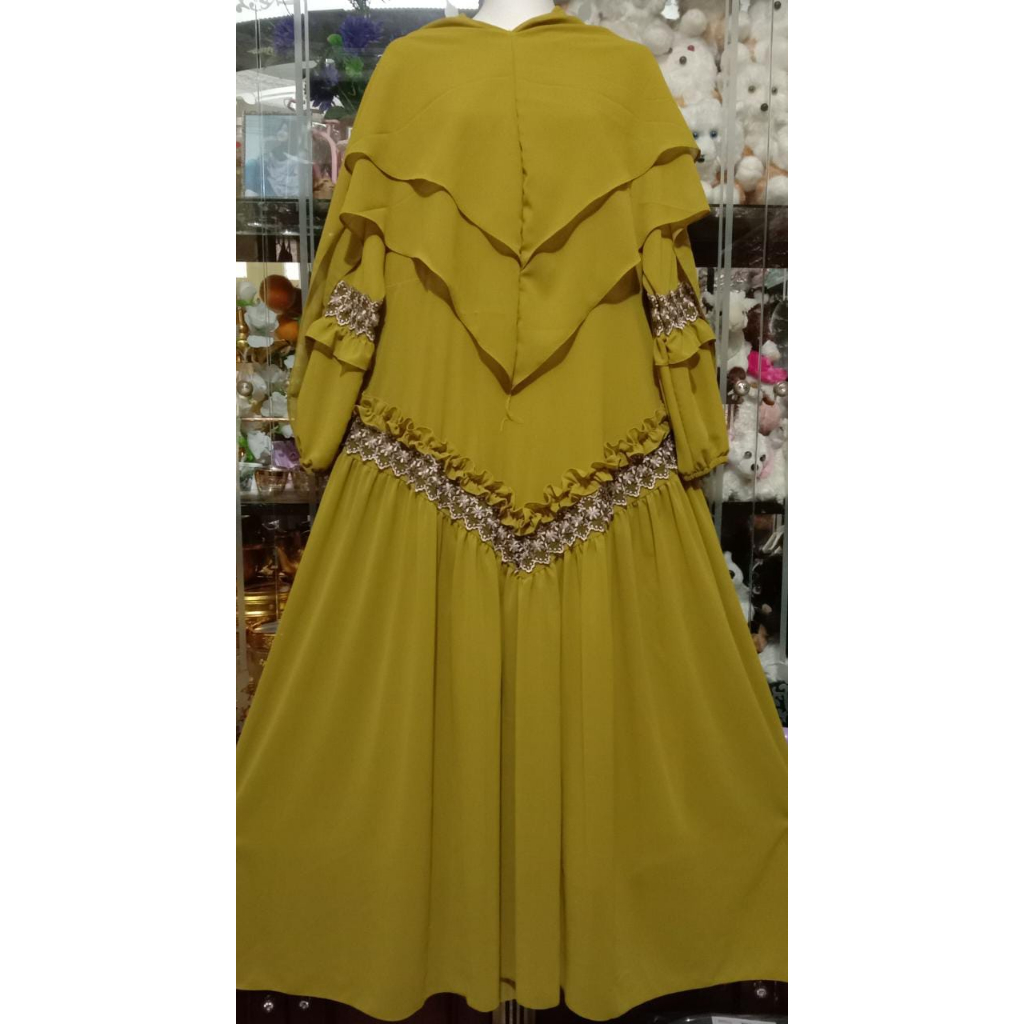 terbaru!!! gamis model SGR (segitiga renda) untuk dewasa