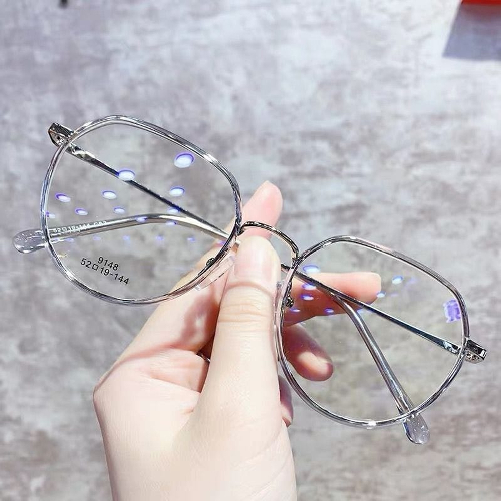 Kacamata Pria/Wanita-Fashion-Retro Anti Radiasi Metal-Sunglasses-Korea K105