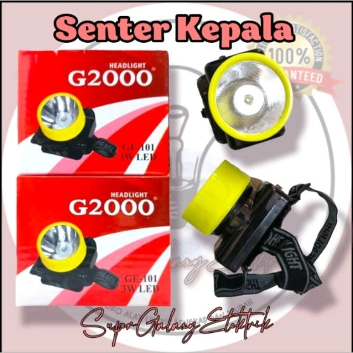 SENTER KEPALA/SENTER KEPALA G2000 BATRAI/SENTER KEPALA MURAH/SENTER KEPALA