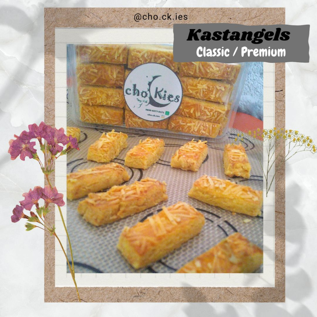 

Kastangel (Kue Kering Keju Cheddar / Keju Edam) 400gr