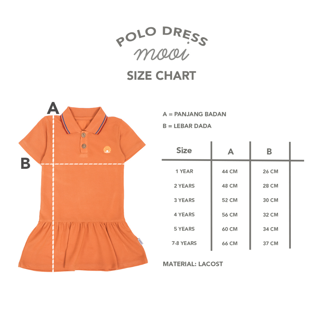 MOOI POLO DRESS - Mooi Polo Dress Anak Perempuan - Dress Anak