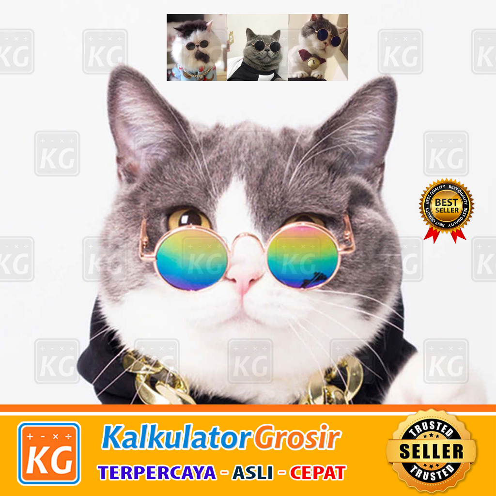 Kacamata Kucing Anjing Kacamata Hitam Fashion Hewan Peliharaan Anti UV Lucu Aksesoris High Quality Animal