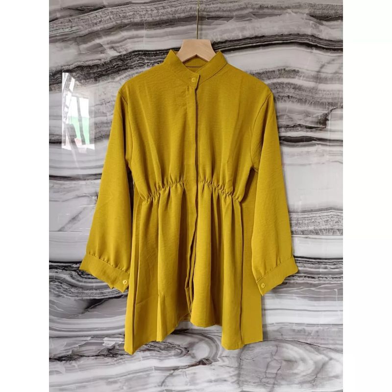BLOUSE MYLKA BAHAN POLO LINEN | ATASAN WANITA TERBARU