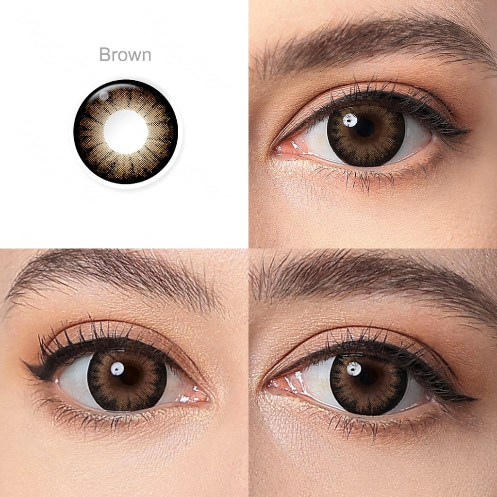 Softlens Minus (-0.00 s/d -8.00)  lensa kontak warna softlens 14.5mm Hitam brown