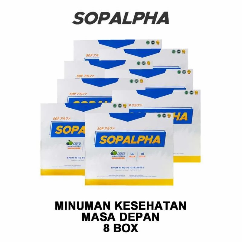 SOPALPHA 8 Box Sop Alpha Suplemen Kesehatan Obat Jantung