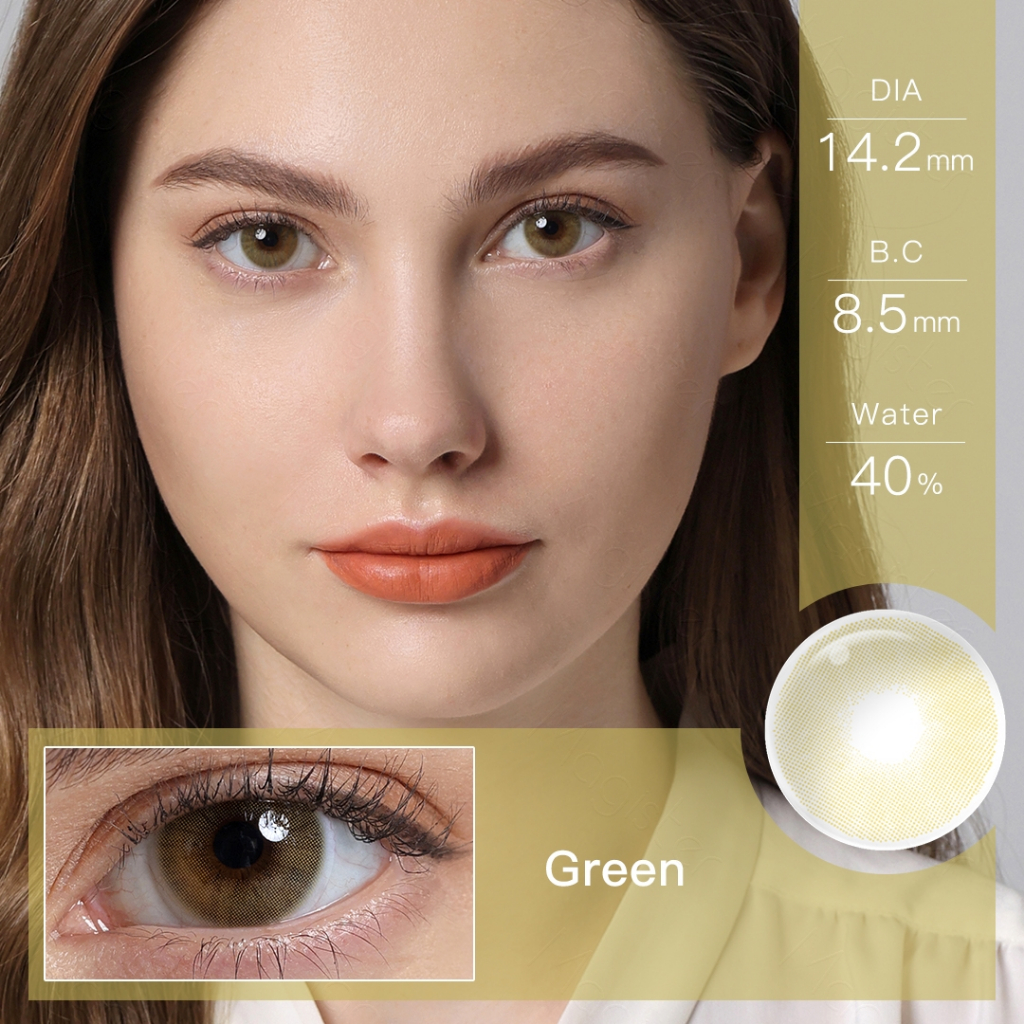 Magister softlens Sepasang lensa kontak berwarna diameter 14.2MM softlens soflen mata soflen soplen murah soflen normal softlens hitam