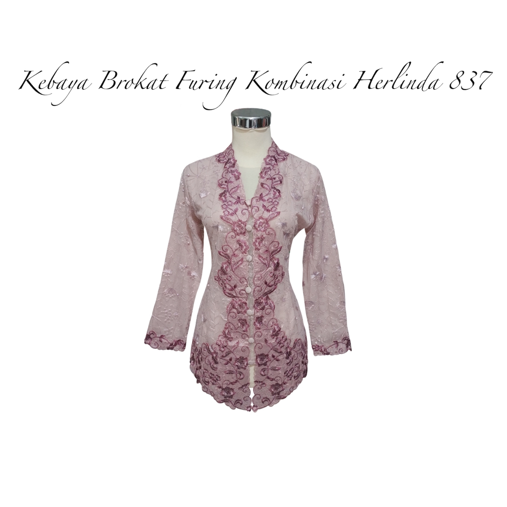 Kebaya Brokat Furing Kombinasi Herlinda 837