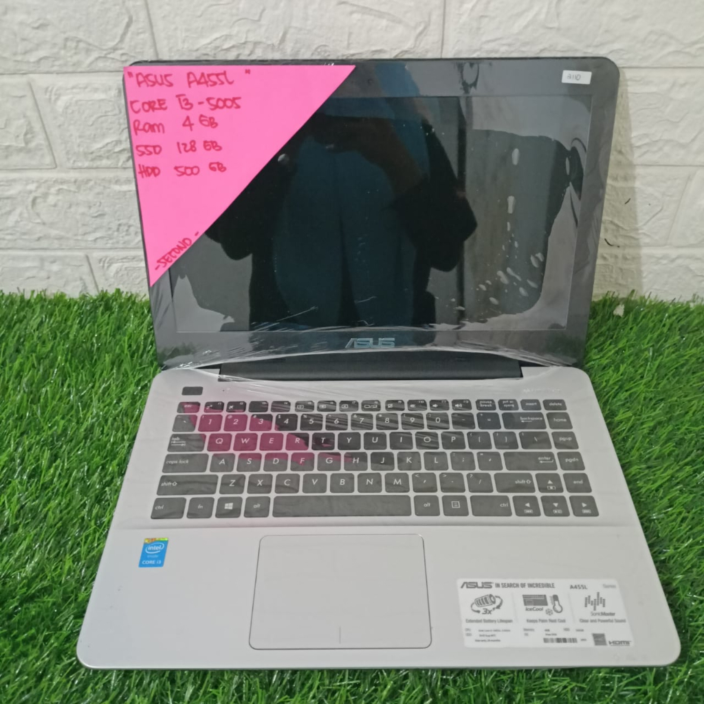 ASUS A455L CORE I3-5005 RAM 4 GB SSD 128 GB HDD 500 GB 14 INCH (2110)
