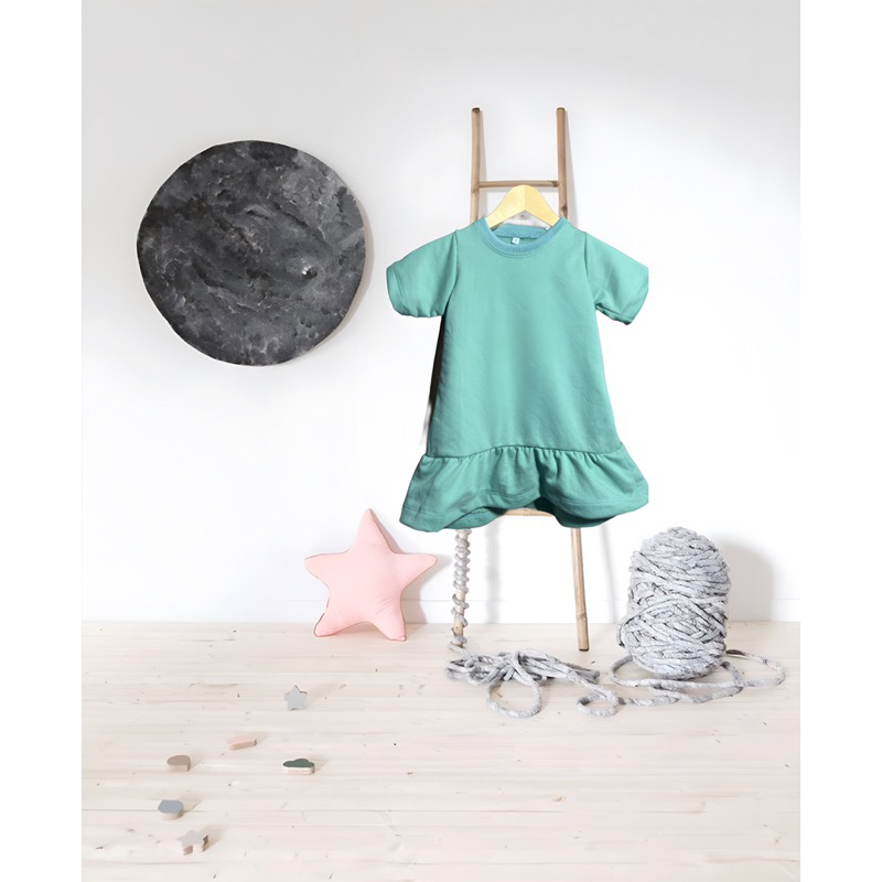 Baju anak perempuan POLOS dress anak perempuan basic