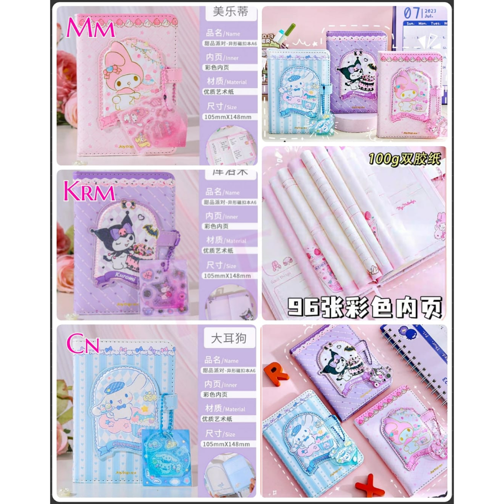 

( ^ ω ^ )✧-EI Diary sanrio ori free diy stiker gantungan | buku diary anak