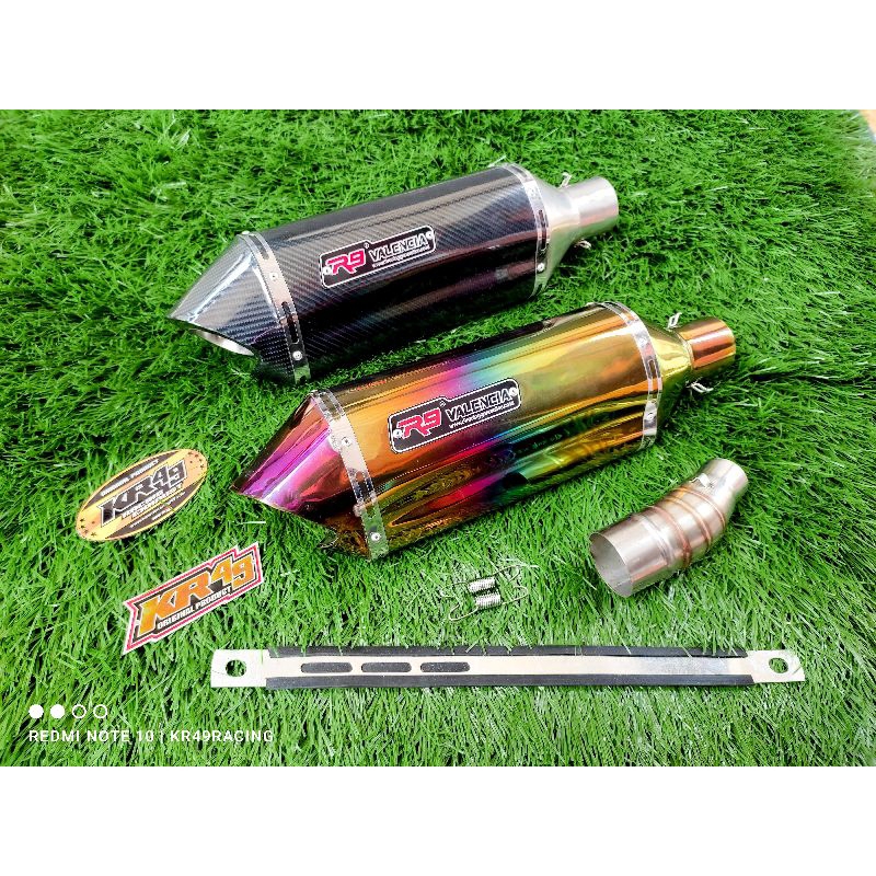 Slincer R9 Valencia+Slip On Untuk Ninja 250 Cbr R25 Mt25