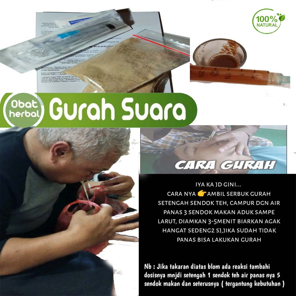 Gurah Paru2 Herbal - herbal pembersih paru paru, gurah hidung, gurah suara merdu dan nafas panjang, gurah dahak dan lendir, Serbuk gurah