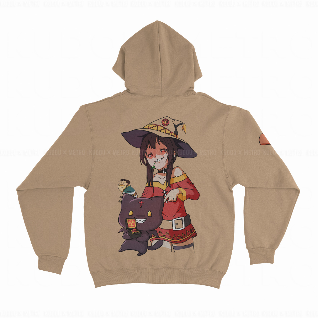 TORIZU Hoodie Megumin Evil Smile Anime Manga Konosuba Premium Unisex