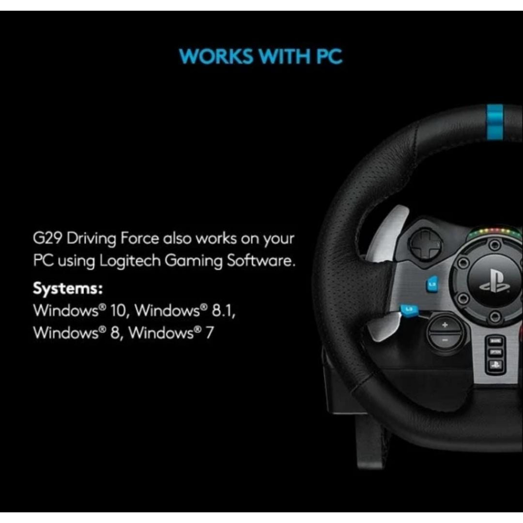 Logitech G29 Driving Racing Wheel Garansi Resmi Logitech Indonesia