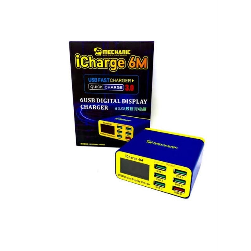 MECHANIC ICHARGER 6M 6USB DIGITAL DISPLAY CHARGER