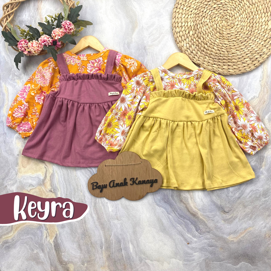 6 BLN - 4 THN DRESS BAYI KEYRA DRESS BAYI PEREMPUAN