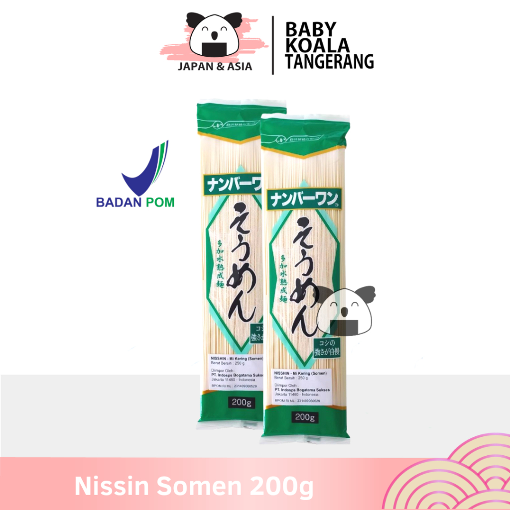 

NISSIN Dry Somen 200 g │ Mie Somen Kering Import │ Japan Noodle for Ramen.