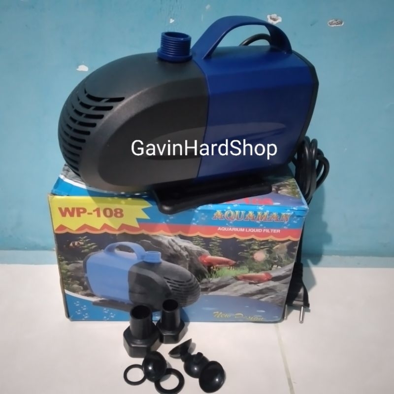 Pompa celup pompa kolam aquarium pompa air mancur AQUAMAN WP-108
