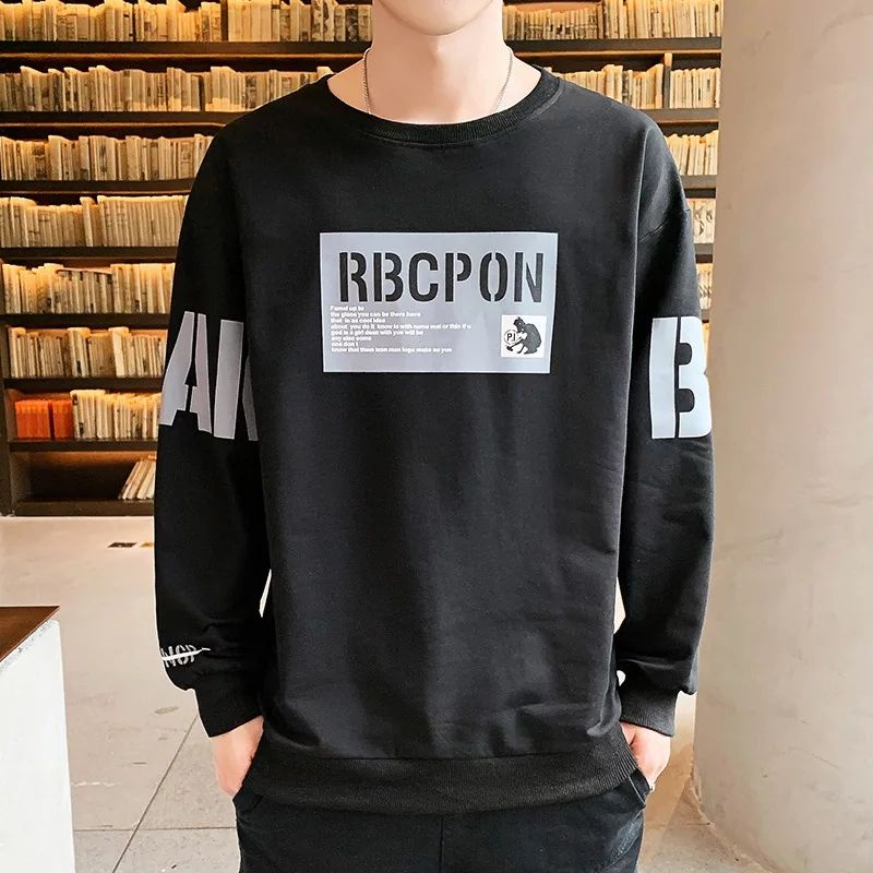 Sweater Crewneck RBCPON Switer Cowok Korean Style Terbaru