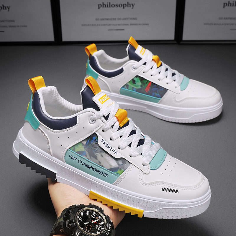 Highland Sepatu Sneakers Pria Fashion Trendy Keren Kekinian Sepatu Cowok Model Terbaru Olahraga Sport Running Shoes KSR122