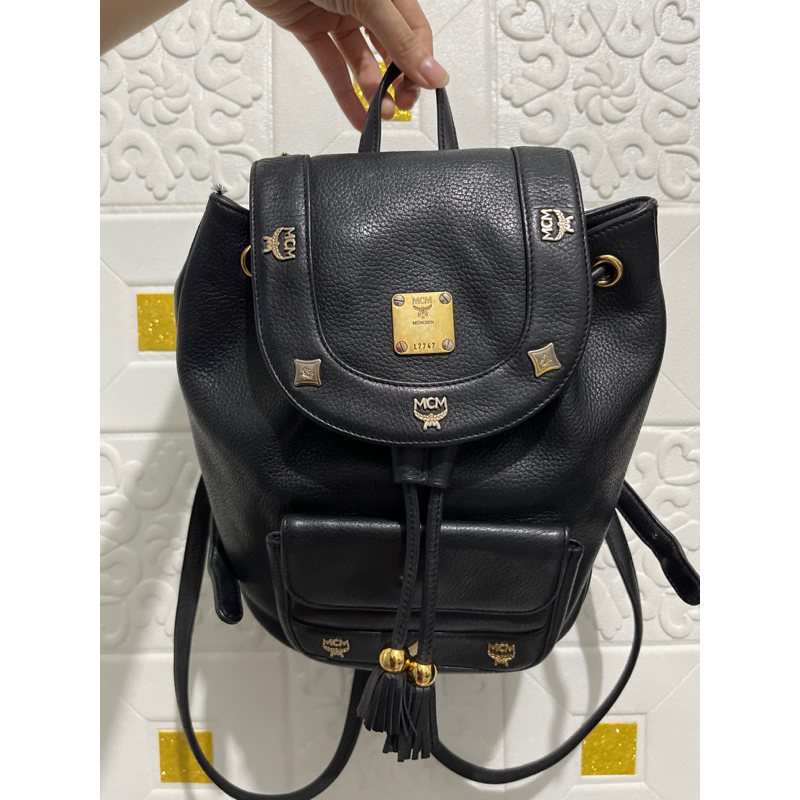 Backpack MCM Leather