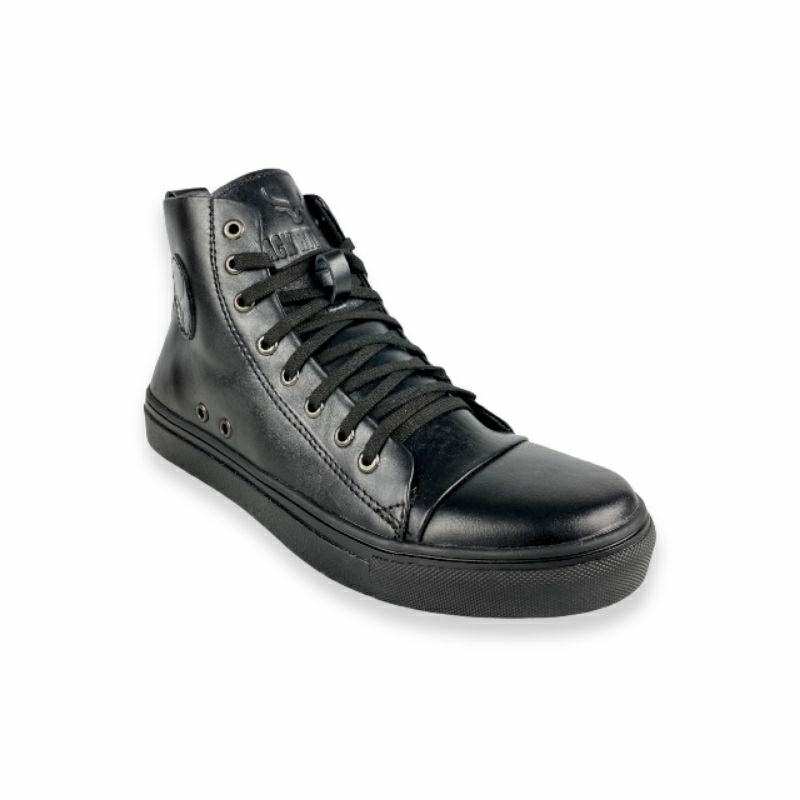 Sepatu Kulit Sapi Asli Jack Ritcher Hitam CLS 07