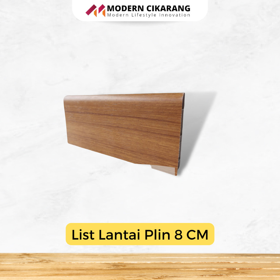 (Khusus Cikarang) List Plint Lantai PVC 8 CM Motif / Modern Flooring / Interior