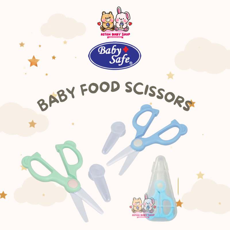 Baby Safe Food Scissors with Case BFS01 Gunting Keramik