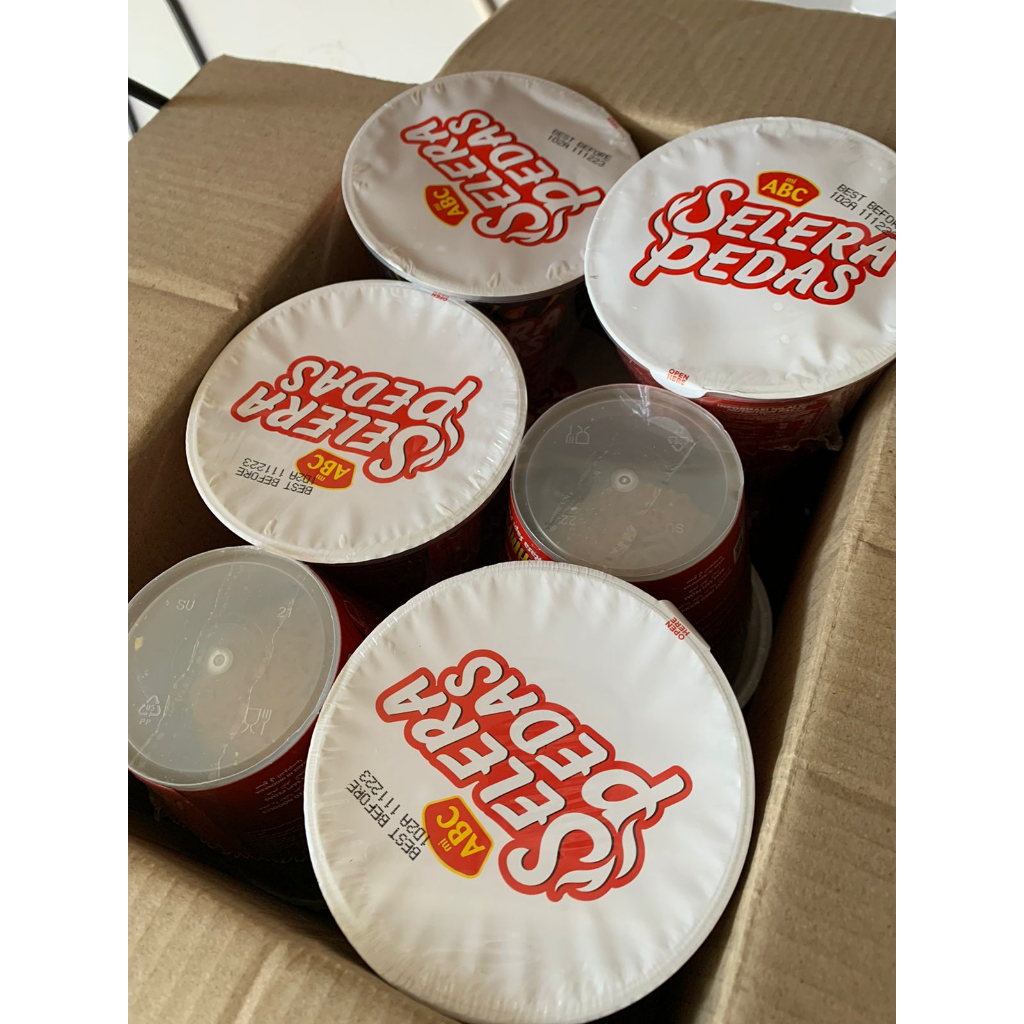 ABC Selera Pedas Cup Rasa Gulai Ayam Pedas, Pedas Nampol, Pedas Limau 60 Gr