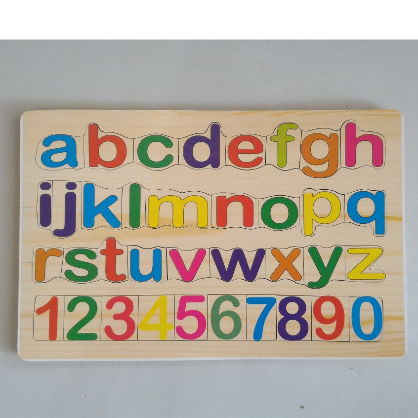 Puzzle Seri Huruf Alfabet Kecil & Angka