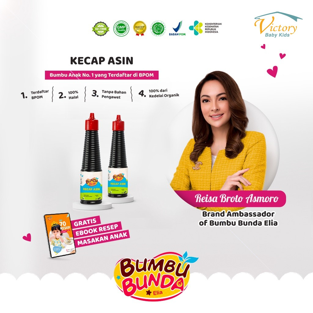 

Bumbu Bunda Elia Kecap Asin Non MSG- Kecap Asin MPASI