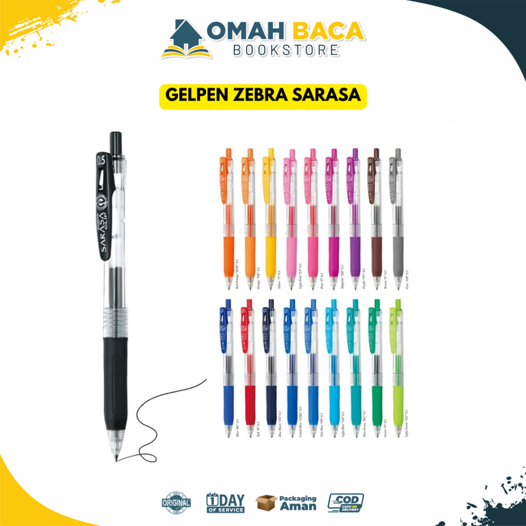 

Zebra Gel Pen Pulpen Sarasa Clip 0.5mm