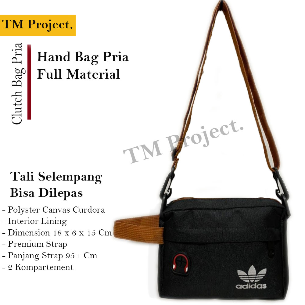 Tas Clutchbag Pria Tas 2in1 Pria Wanita Tas Selempang Unisex Full Curdora