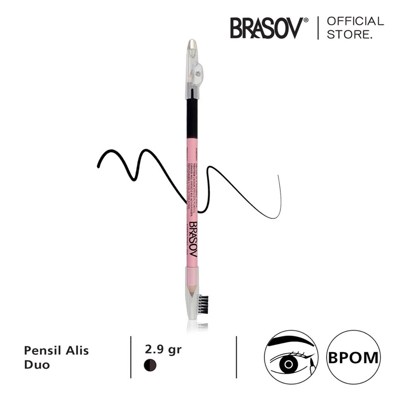 Brasov Eyebrow pensil alis Duo 2,9g